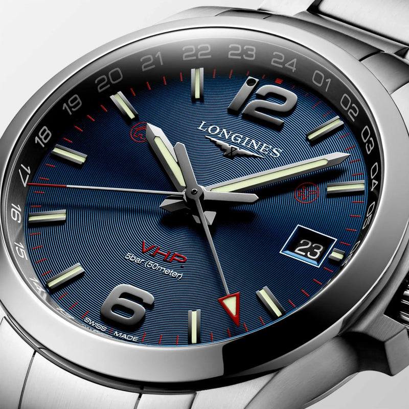 Longines Watches - CONQUEST V.H.P. GMT | Manfredi Jewels