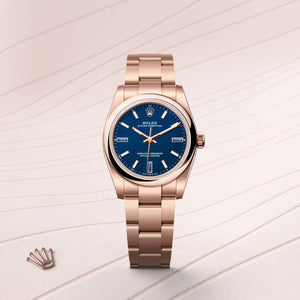 Rolex Oyster Perpetual 34 18 ct Everose gold, M124205-0002