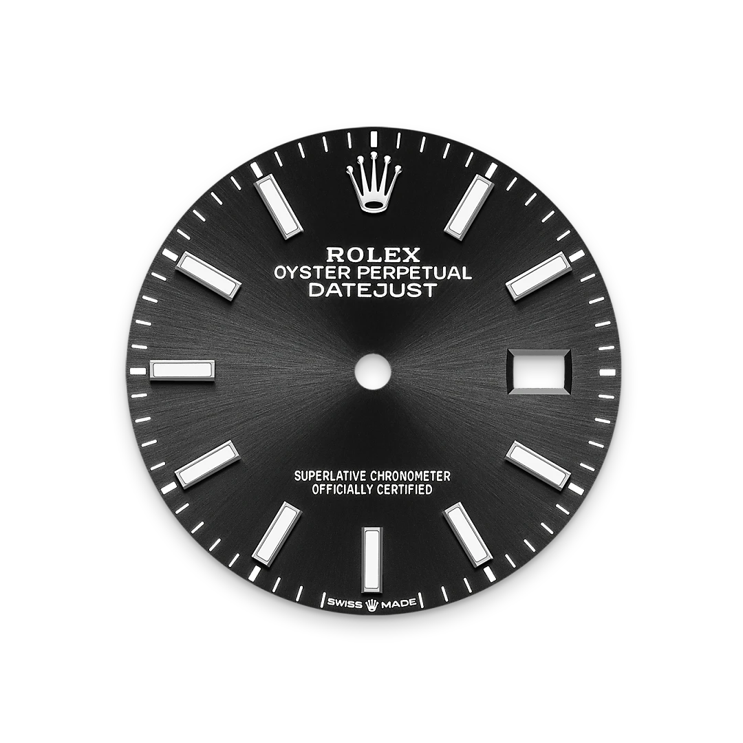 Bright black dial