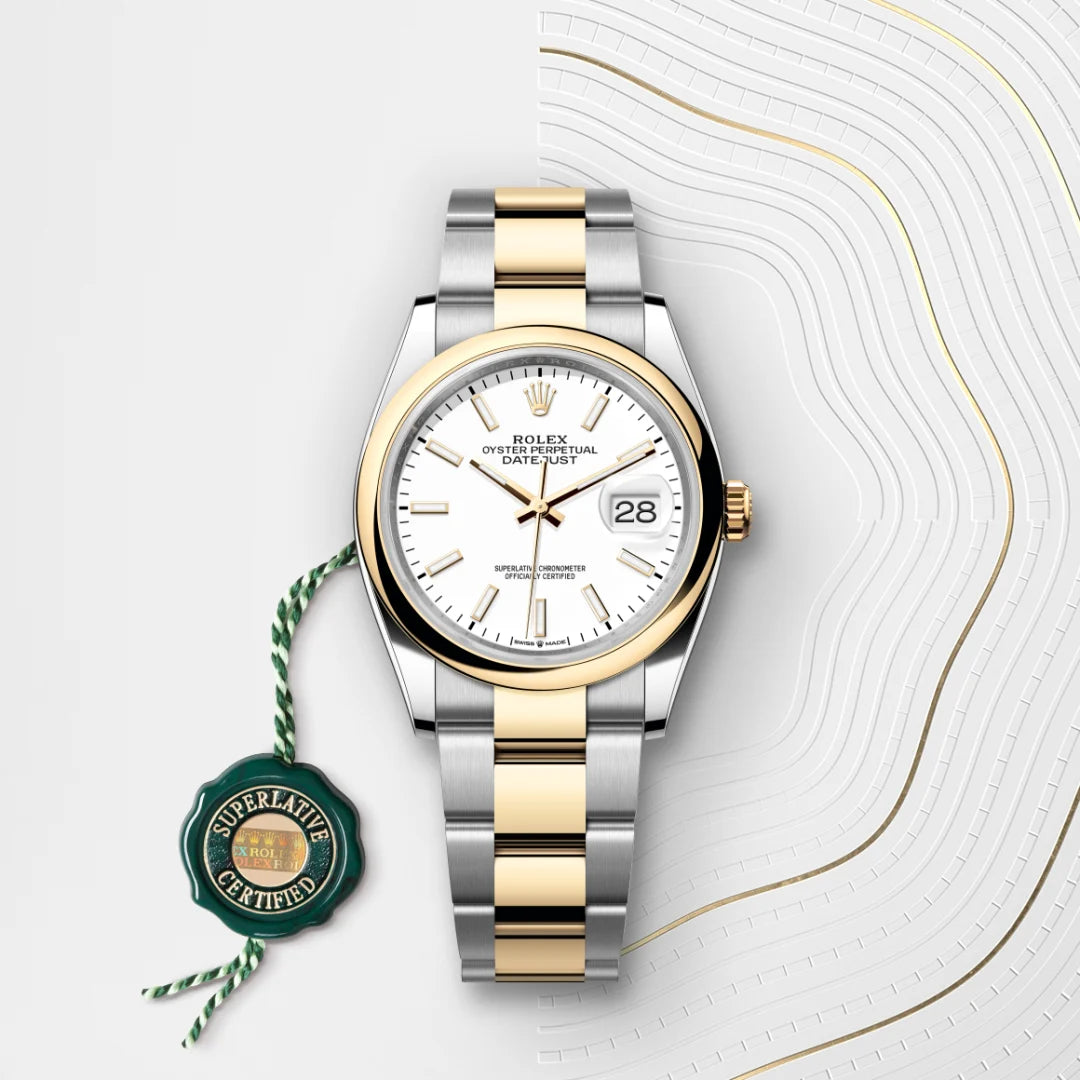 Rolex Datejust 36 in Oystersteel and Yellow Gold, M126203-0020 - Manfredi Jewels