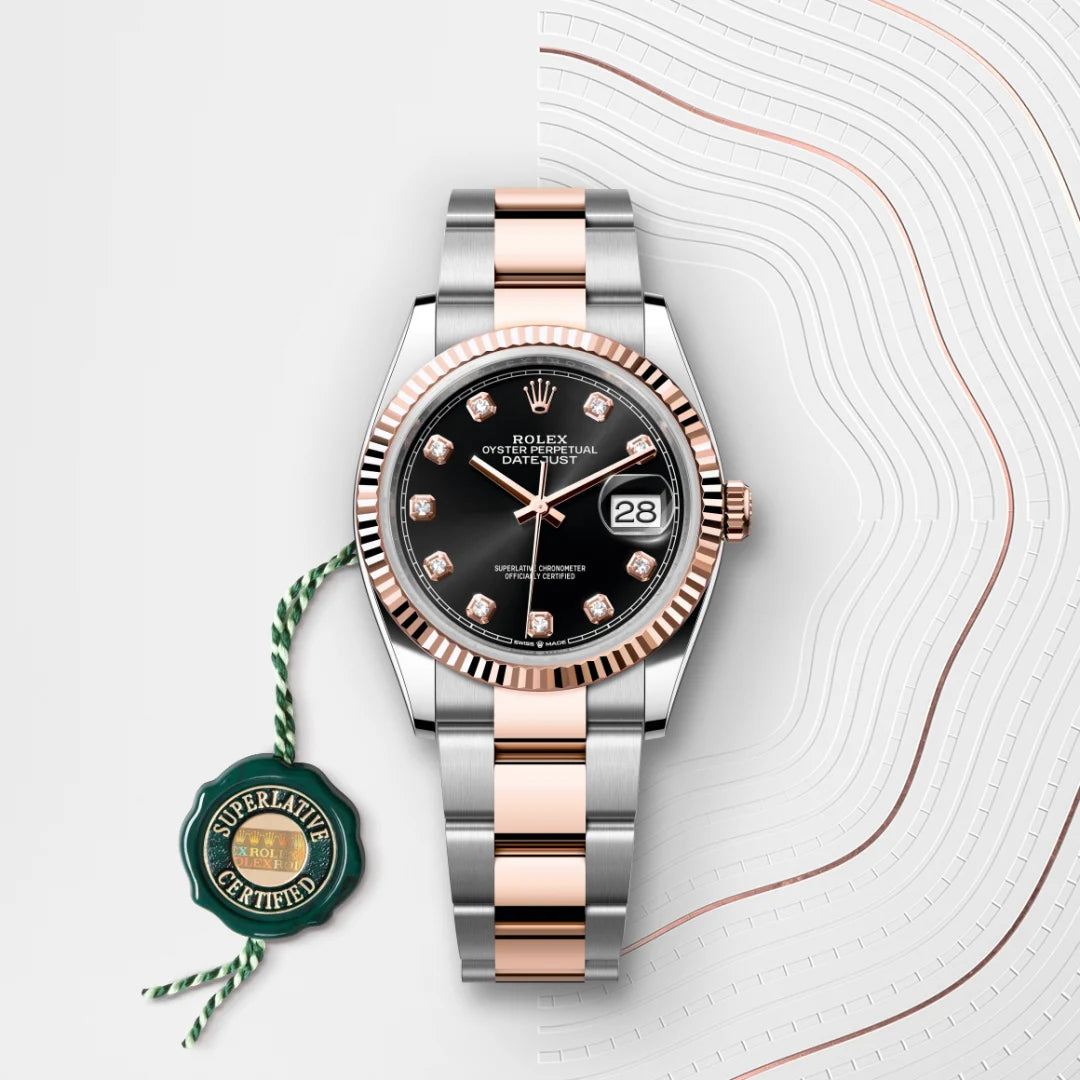 Rolex Datejust 36 in Oystersteel and Everose Gold, M126231-0020 - Manfredi Jewels