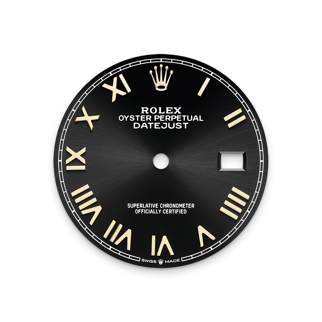 Bright black dial