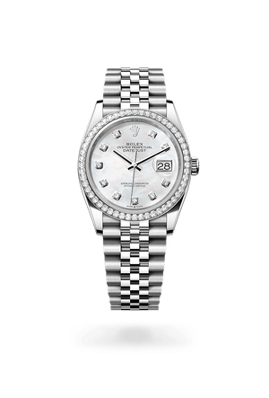 Rolex Datejust 36 in White Rolesor and White Mother-of-Pearl Dial Dial, M126284rbr-0011 | Manfredi Jewels
