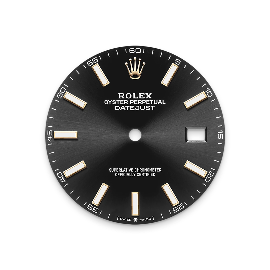 Bright black dial