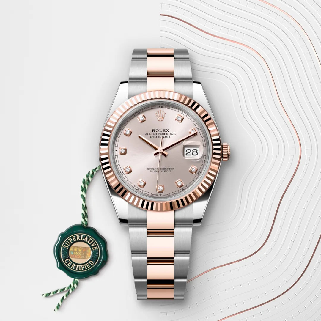 Rolex Datejust 41 in Oystersteel and Everose Gold, m126331-0007 - Manfredi Jewels