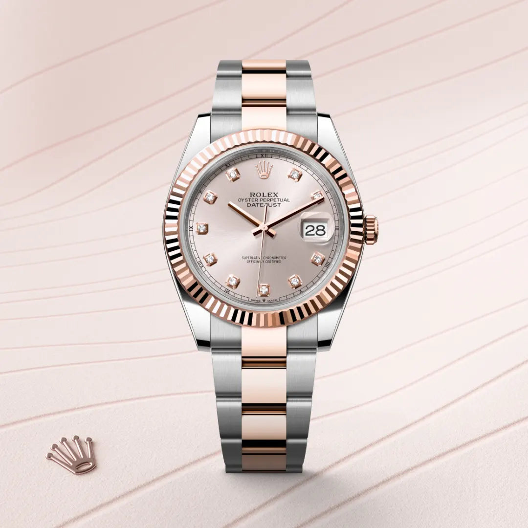 Rolex Datejust 41 in Oystersteel and Everose Gold, m126331-0007 - Manfredi Jewels