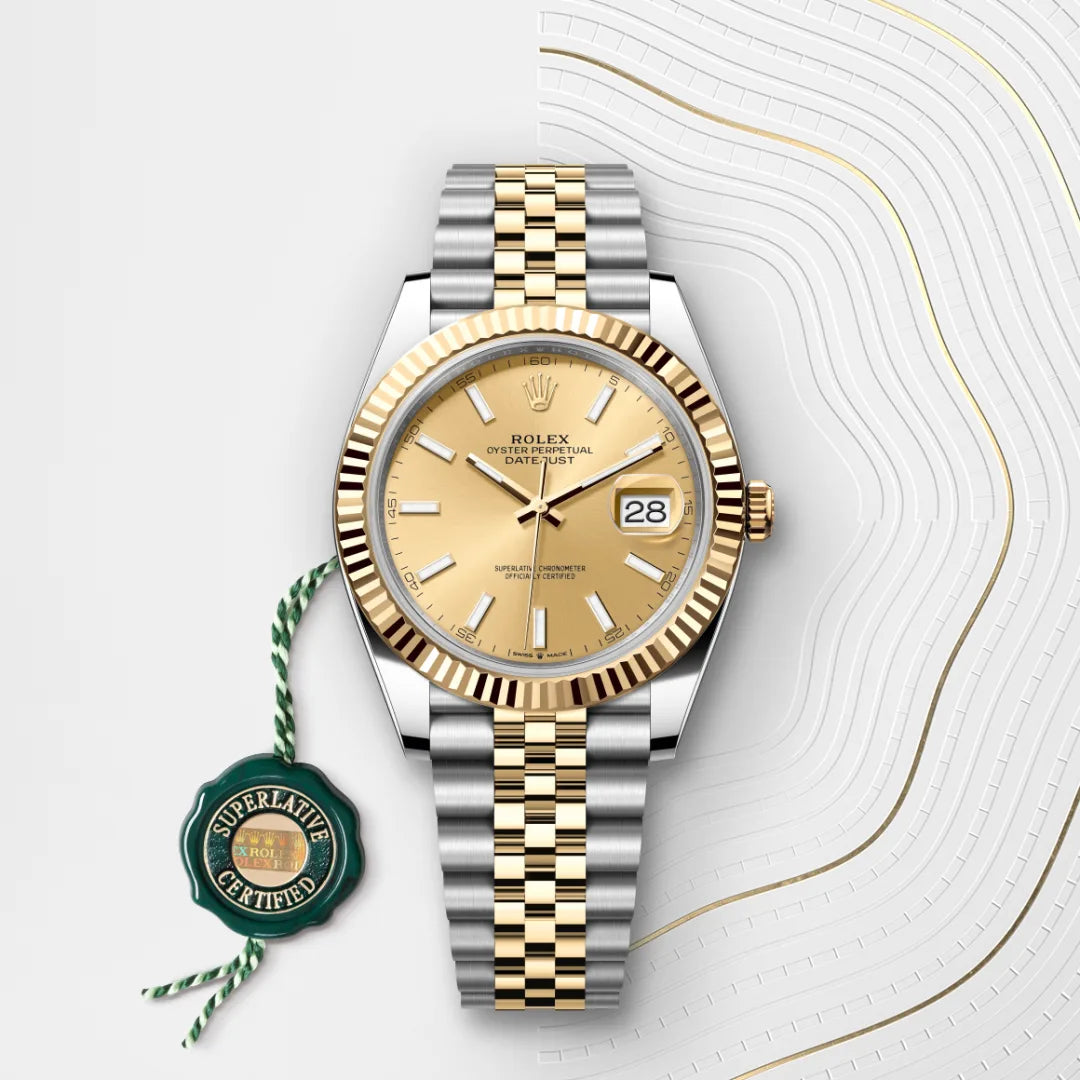 Rolex Datejust 41 in Oystersteel and Yellow Gold, M126333-0010 - Manfredi Jewels