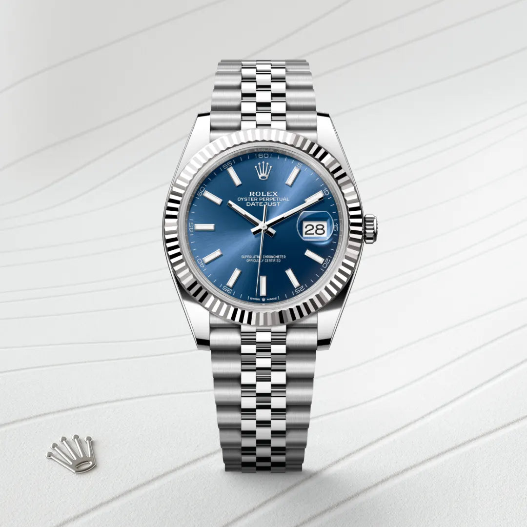 Rolex Datejust 41 in Oystersteel and White Gold, M126334-0002 - Manfredi Jewels