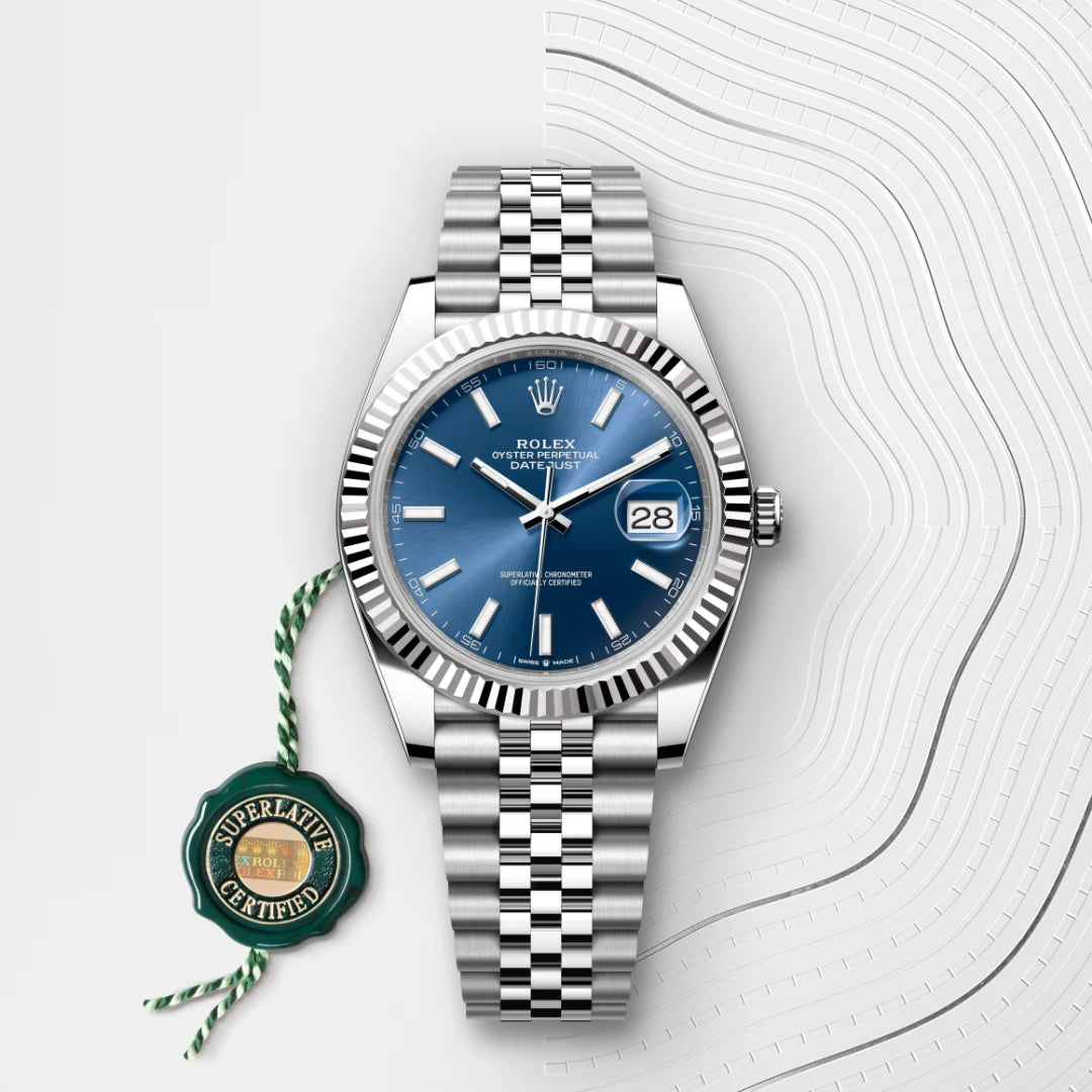 Rolex Datejust 41 in Oystersteel and White Gold, M126334-0002 - Manfredi Jewels