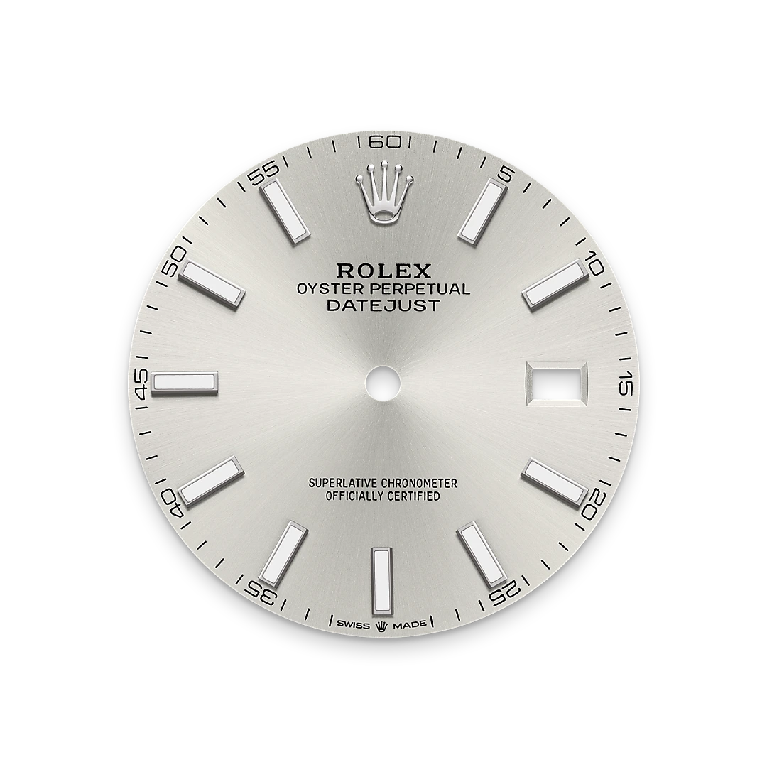 Silver dial
