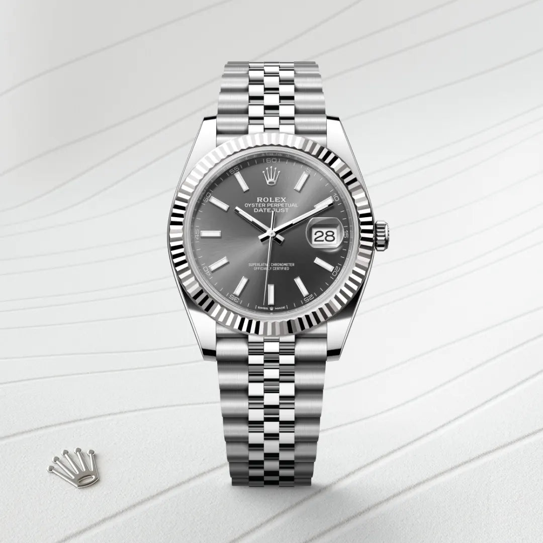 Rolex Datejust 41 in Oystersteel and White Gold, M126334-0014 - Manfredi Jewels