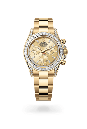 Rolex Cosmograph Daytona in Yellow Gold and Golden set with diamonds Dial, M126598tbr-0001| Manfredi Jewels