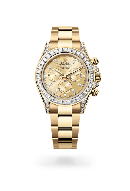 Rolex Cosmograph Daytona in Yellow Gold and Golden set with diamonds Dial, M126598tbr-0001| Manfredi Jewels
