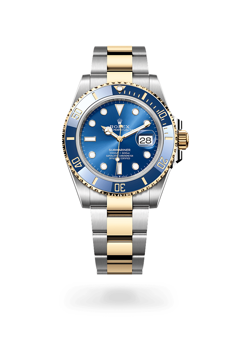 ROLEX SUBMARINER カタログ 冊子セット Mens Rolex Two-Tone 18K/SS Submariner Watch Blue Dial 16613