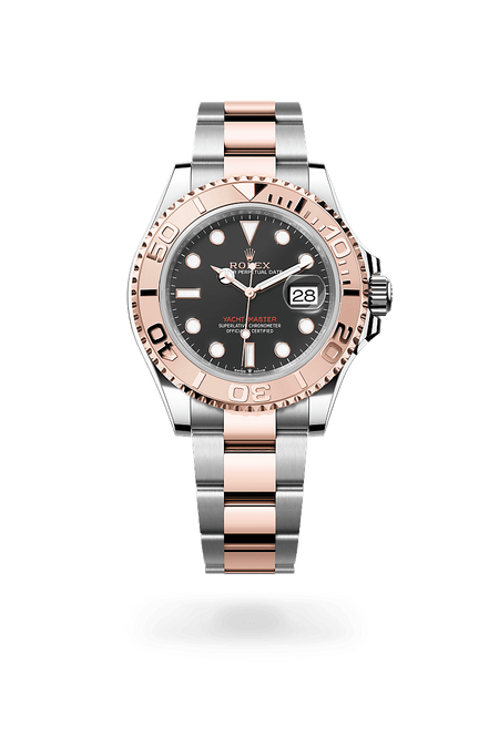 Rolex Yacht-Master 40 in Everose Rolesor and Intense Black Dial, M126621-0002| Manfredi Jewels