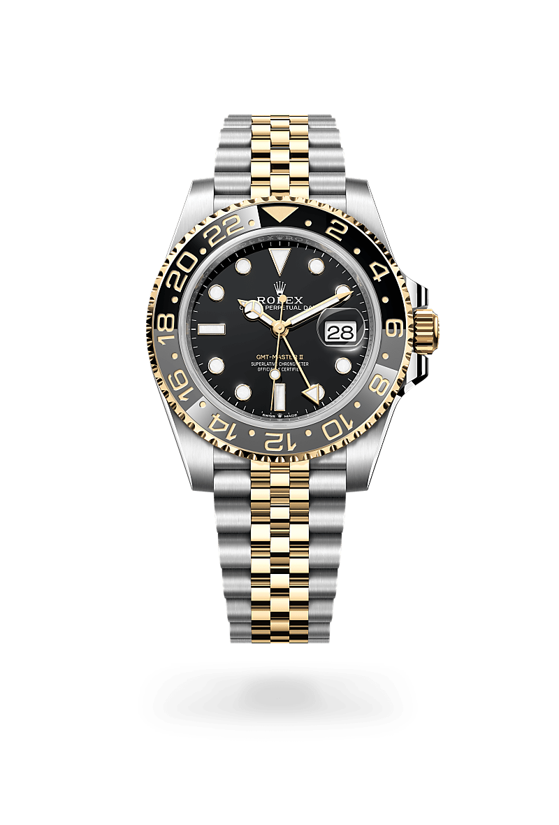 Rolex GMT-Master II in Oystersteel and Yellow Gold, m126713GRNR-0001 - Manfredi Jewels