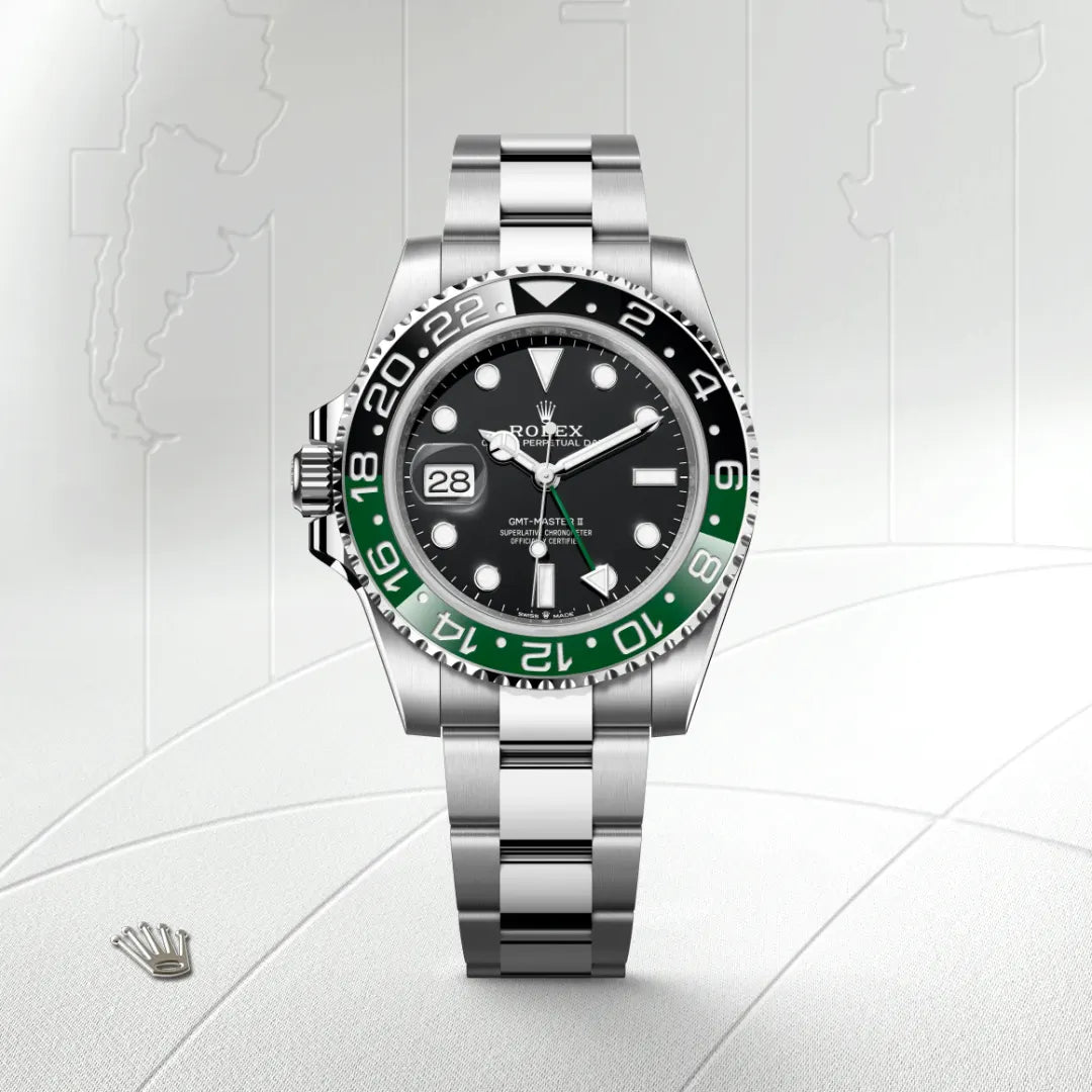 チ*認様 ROLEX OYSTER 時計ケース グリーン Rolex GMT-Master II Oystersteel, M126720vtnr-0001