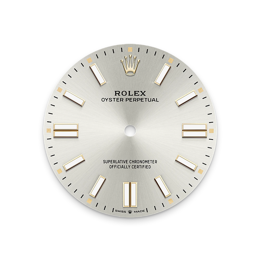 Silver dial