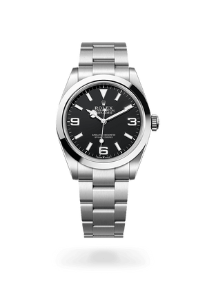 Rolex Explorer in Oystersteel and Black Dial, M224270-0001 | Manfredi Jewels