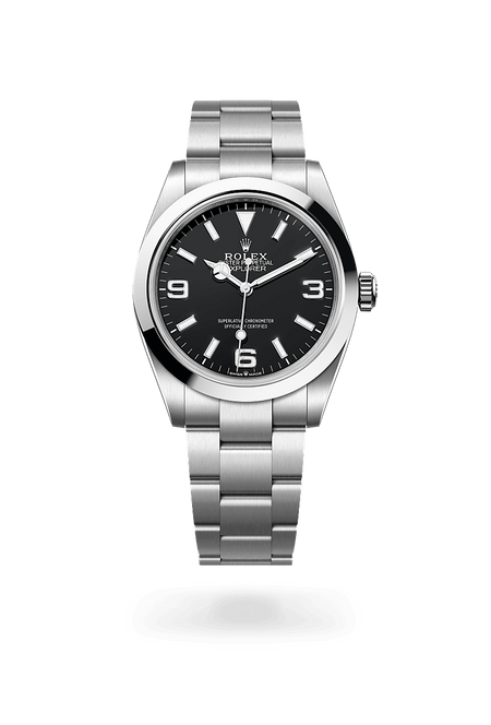 Rolex Explorer in Oystersteel and Black Dial, M224270-0001 | Manfredi Jewels