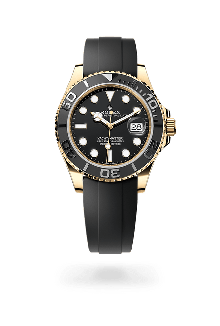 Rolex Yacht-Master in Yellow Gold and Black DIal, m226658-0001 | Manfredi Jewels