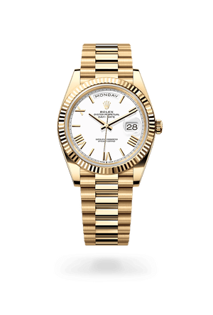 Rolex Day-Date 40 in Yellow Gold and White Gold, M228238-0042 | Manfredi Jewels