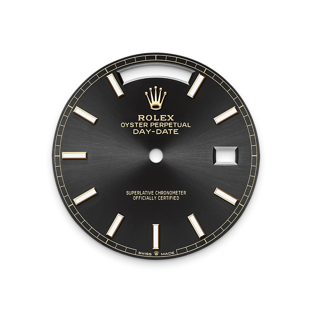 Bright black dial