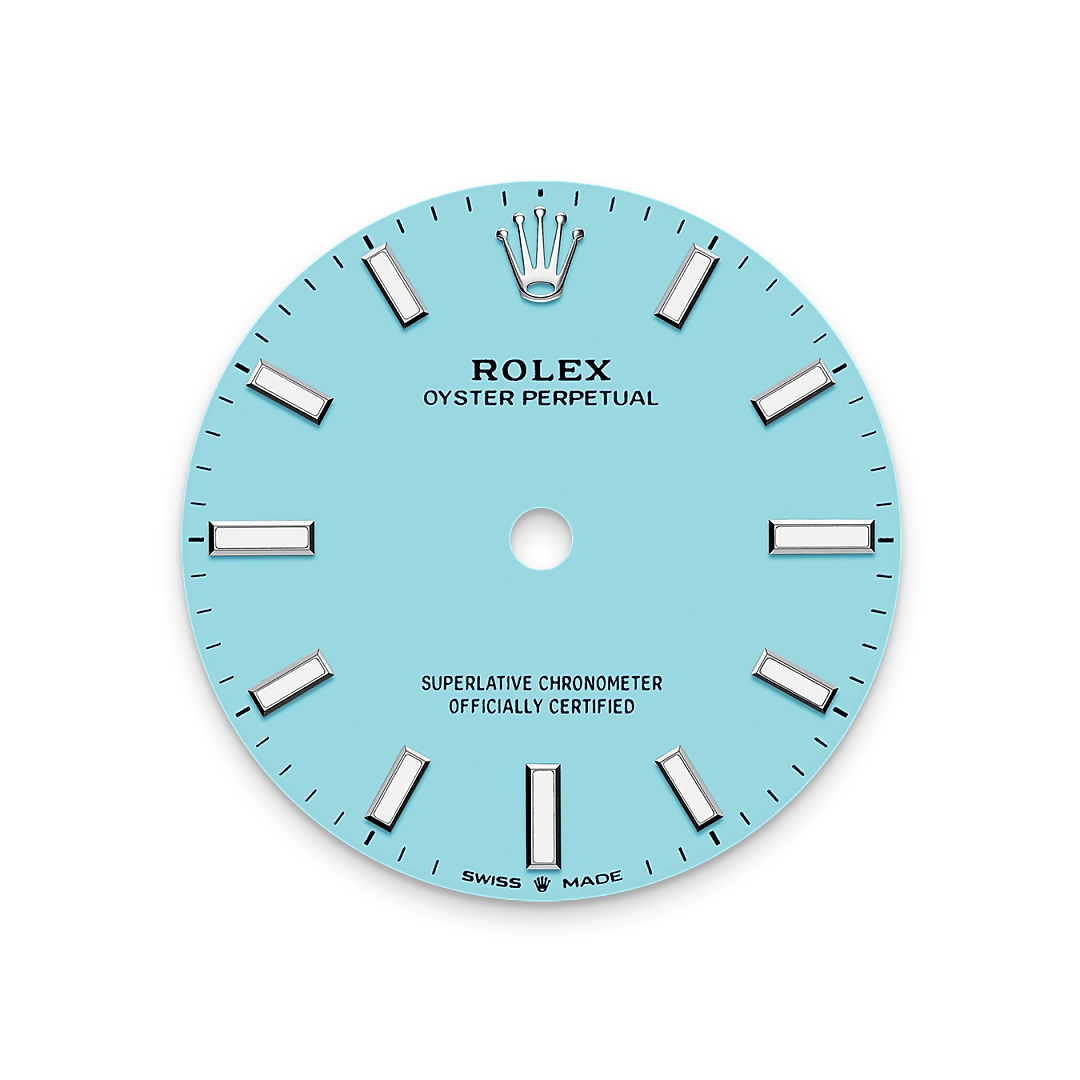 Turquoise blue dial