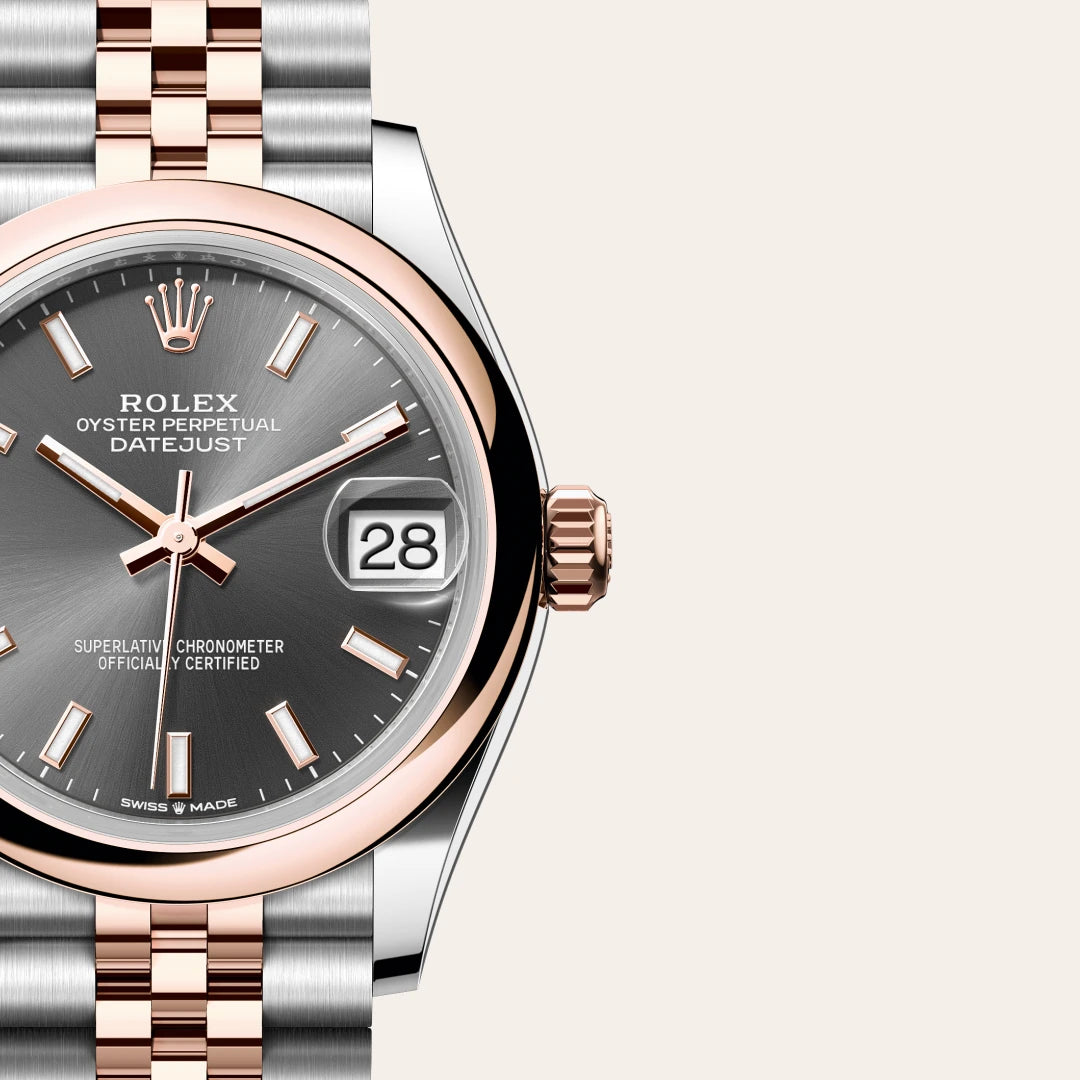 Rolex Datejust 31 in Oystersteel and Everose Gold, M278241-0018 - Manfredi Jewels