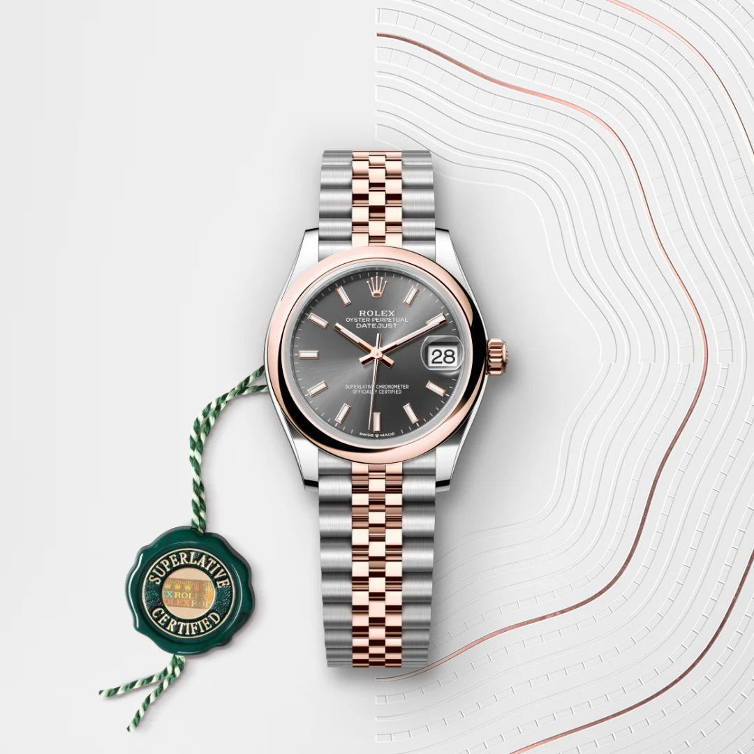 Rolex Datejust 31 in Oystersteel and Everose Gold, M278241-0018 - Manfredi Jewels
