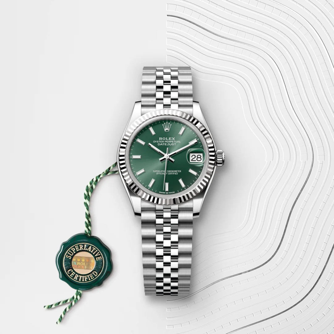 Rolex Datejust 31 in Oystersteel and White Gold, m278274-0018 - Manfredi Jewels