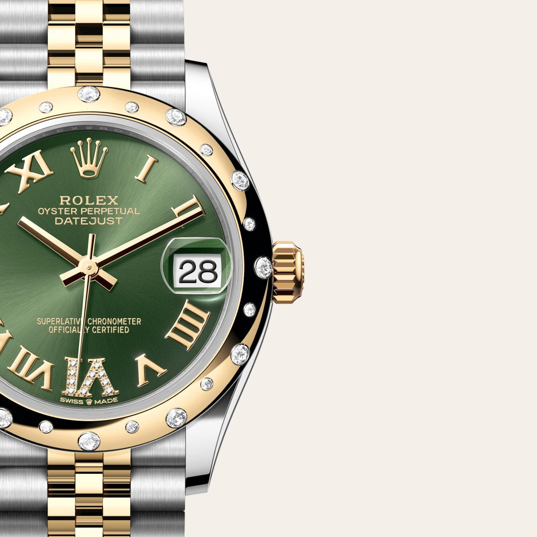 Rolex Datejust 31 in Oystersteel, Yellow Gold and Diamonds, m278343RBR-0016 - Manfredi Jewels