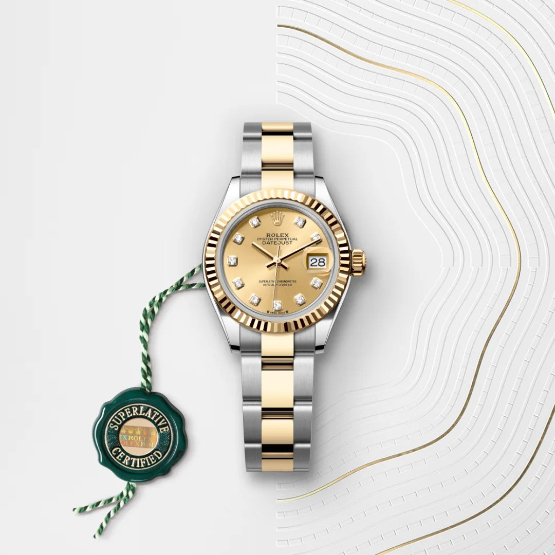 Rolex Lady-Datejust in Oystersteel and Yellow Gold, m279173-0012 - Manfredi Jewels