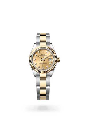 Rolex Lady-Datejust in Yellow Rolesor and Champagne Colour Dial, M279173-0012 | Manfredi Jewels