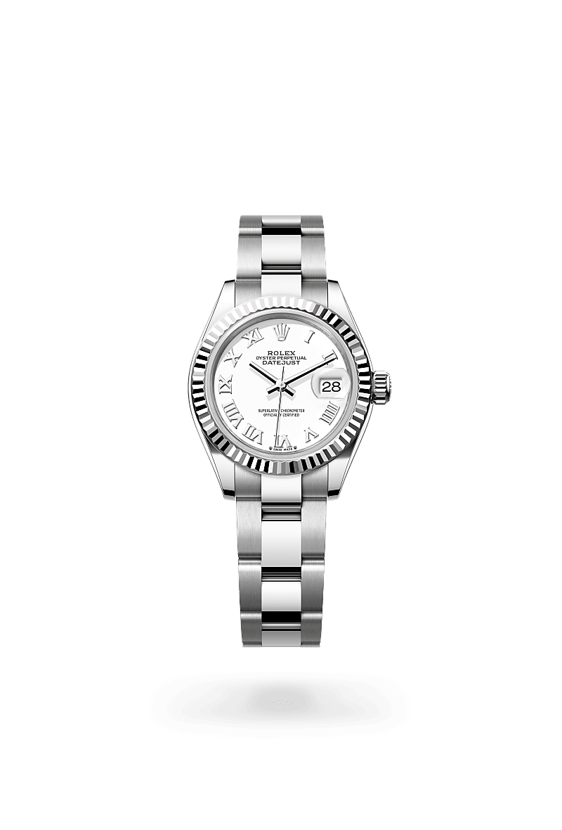 Rolex Lady-Datejust in White Rolesor and White Dial, M279174-0020 | Manfredi Jewels