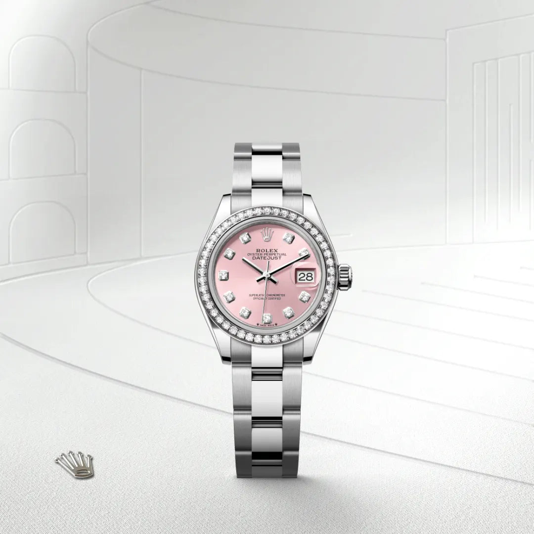 Rolex Lady-Datejust in Oystersteel, White Gold and Diamonds, m279384RBR-0004 - Manfredi Jewels