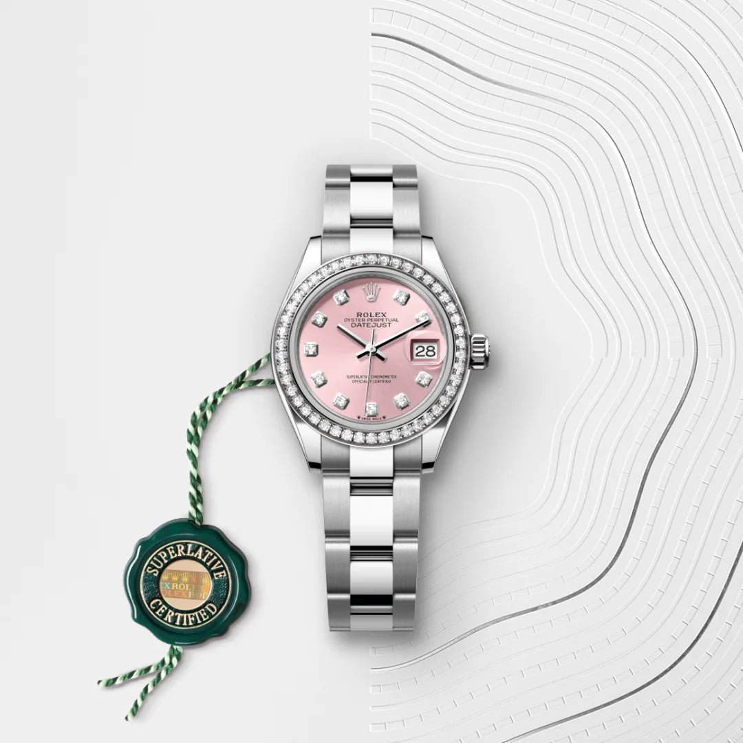 Rolex Lady-Datejust in Oystersteel, White Gold and Diamonds, m279384RBR-0004 - Manfredi Jewels