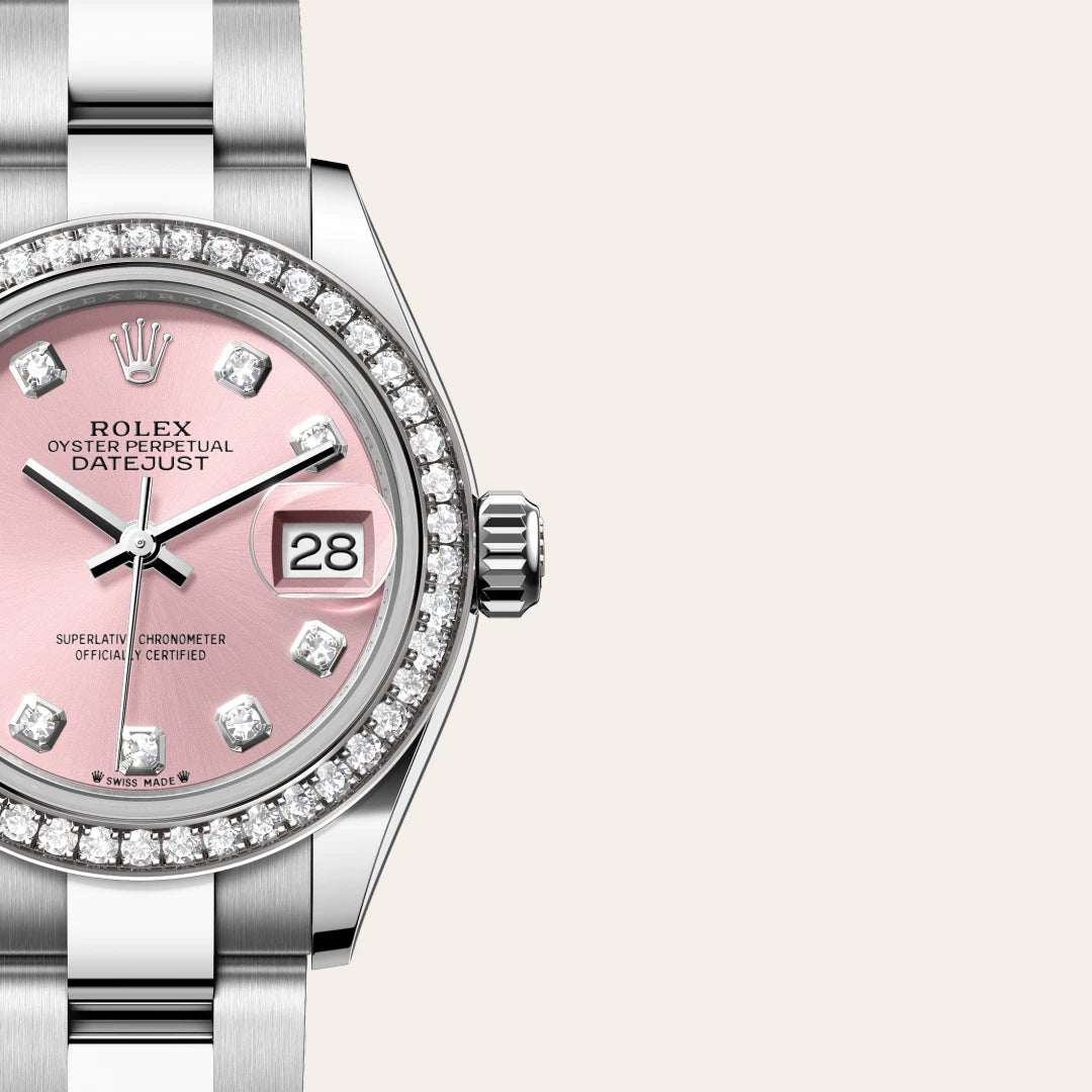 Rolex Lady-Datejust in Oystersteel, White Gold and Diamonds, m279384RBR-0004 - Manfredi Jewels