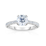 Manfredi Jewels Engagement - 1.18CT ROUND CUT PAVE RING