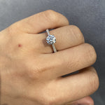 Manfredi Jewels Engagement - 1.18CT ROUND CUT PAVE RING
