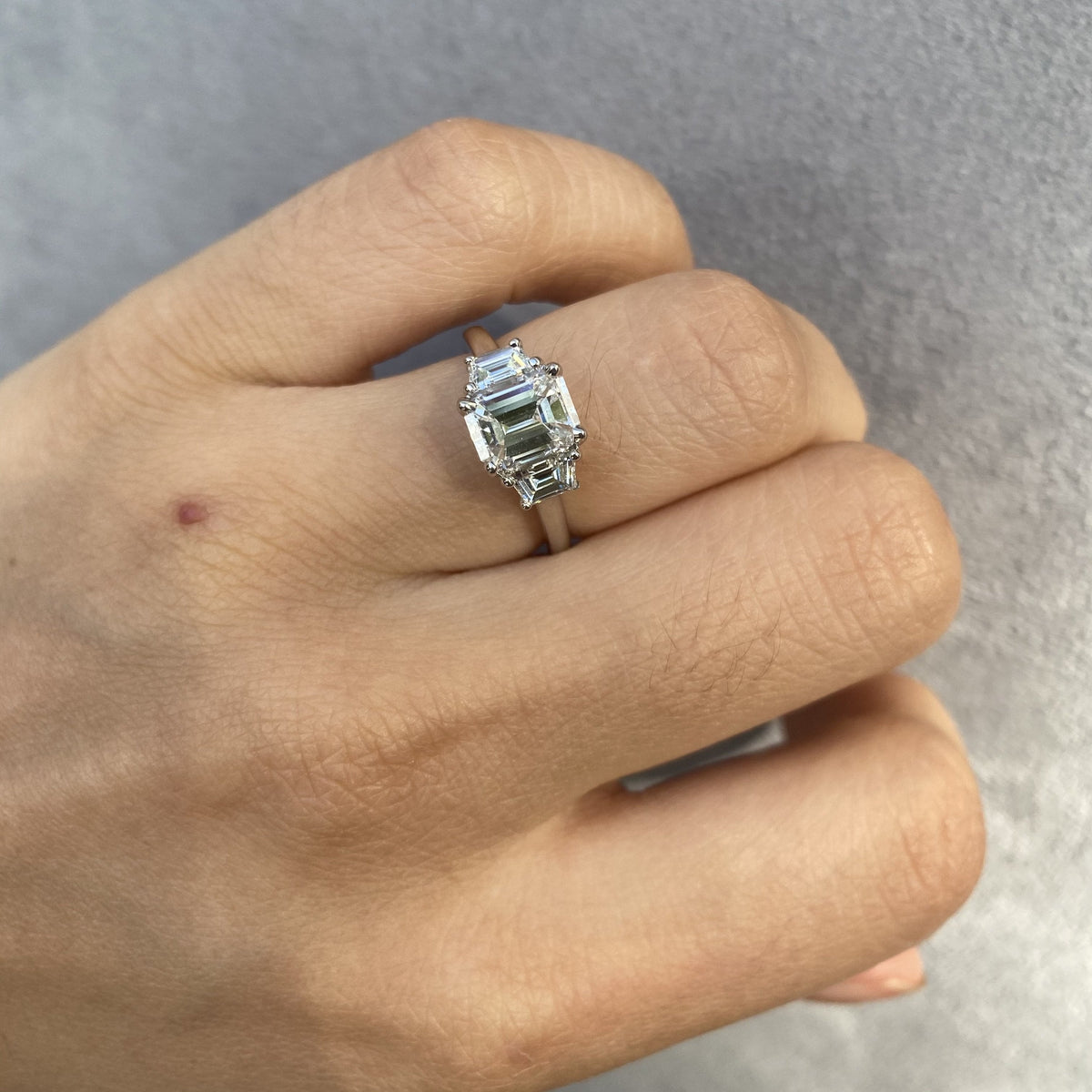 Manfredi Jewels Engagement - 1.51CT EMERALD CUT ENGAGEMENT RING | Manfredi Jewels