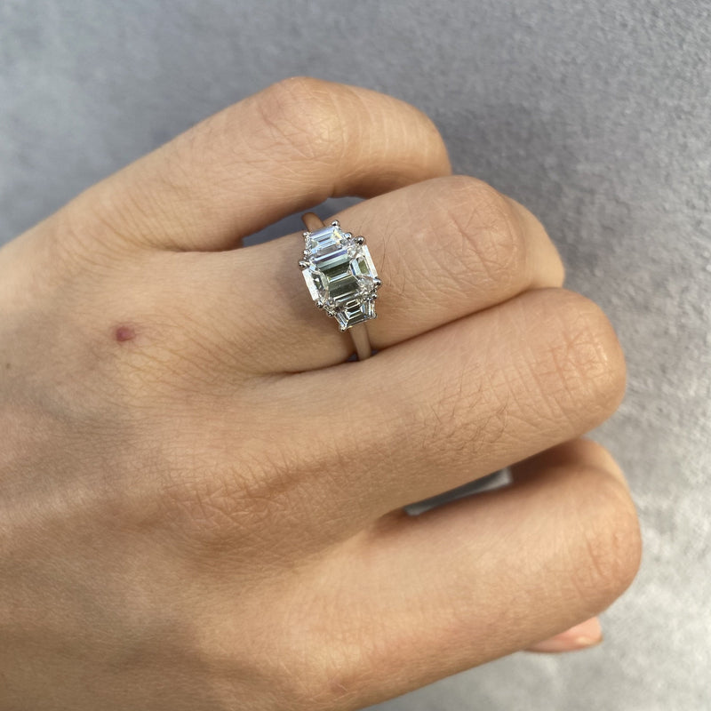 Manfredi Jewels Engagement - 1.51CT EMERALD CUT RING