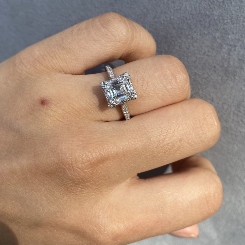 Manfredi Jewels Engagement - 1.77CT EMERALD CUT RING