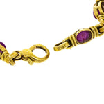 Manfredi Jewels Estate Jewelry - 18K Yellow Gold Rubies Bezel Set Bracelet