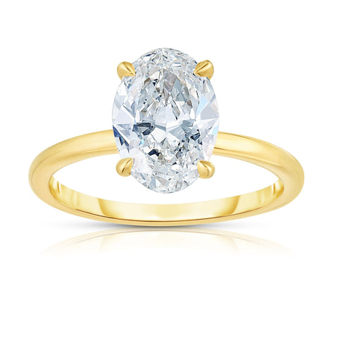 2.00CT OVAL CUT ENGAGEMENT RING