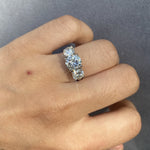 Manfredi Jewels Engagement - 2.00CT THREE - STONE ROUND CUT RING