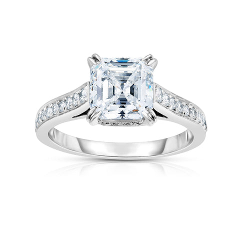 2.24CT PRINCESS CUT ENGAGEMENT RING