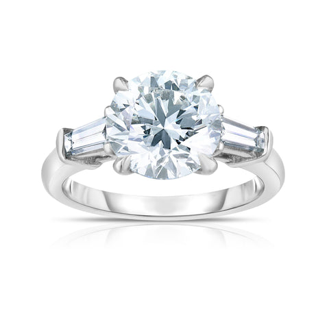 3.16CT ROUND CUT ENGAGEMENT RING