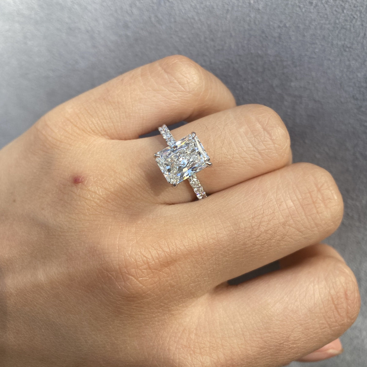 Manfredi Jewels Engagement - 3.24CT RADIANT CUT ENGAGEMENT RING | Manfredi Jewels