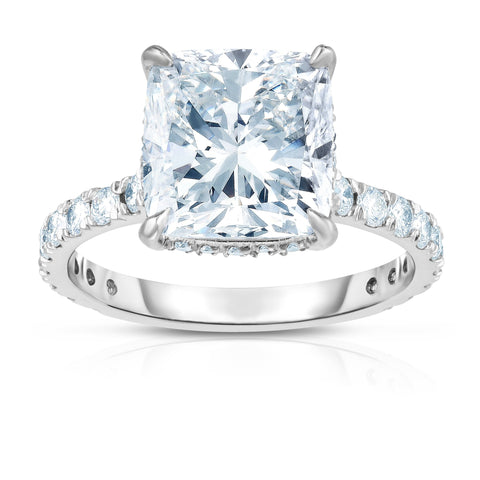 4.02CT CUSHION CUT ENGAGEMENT RING